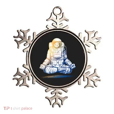 Bitcoin Cryptocurrency Yoga Astronaut Ornament