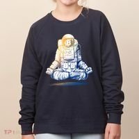 Bitcoin Cryptocurrency Yoga Astronaut Women's Sweatshirt thumb 0