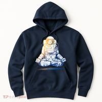 Bitcoin Cryptocurrency Yoga Astronaut Hoodie thumb 0