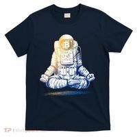 Bitcoin Cryptocurrency Yoga Astronaut T-Shirt thumb 0