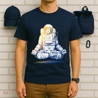 Bitcoin Cryptocurrency Yoga Astronaut T-Shirt thumb 6