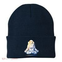 Bitcoin Cryptocurrency Yoga Astronaut Beanie thumb 0