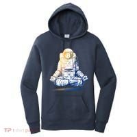 Bitcoin Cryptocurrency Yoga Astronaut Women's Hoodie thumb 0