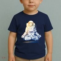 Bitcoin Cryptocurrency Yoga Astronaut Toddler T-Shirt thumb 2