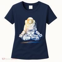 Bitcoin Cryptocurrency Yoga Astronaut Women's T-Shirt thumb 0