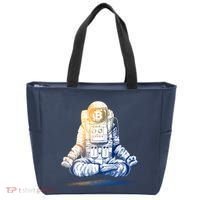 Bitcoin Cryptocurrency Yoga Astronaut Tote Bag thumb 0