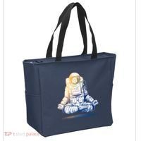 Bitcoin Cryptocurrency Yoga Astronaut Tote Bag thumb 2