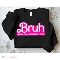 Bruh Charge Your Chromebook Thanks Pink Funny Teacher School Sweatshirt thumb 2