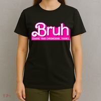 Bruh Charge Your Chromebook Thanks Pink Funny Teacher School T-Shirt thumb 4