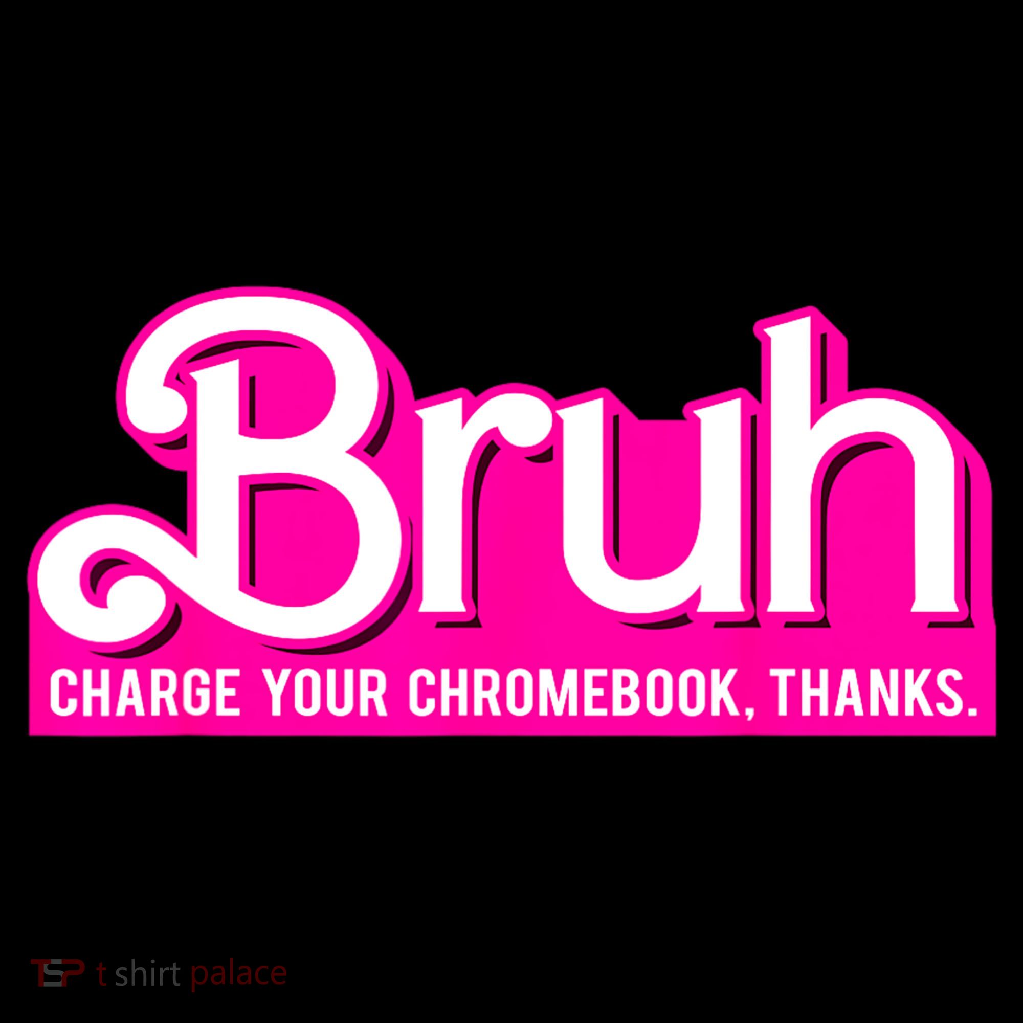Bruh Charge Your Chromebook Thanks Pink Funny Teacher School Coffee Mug