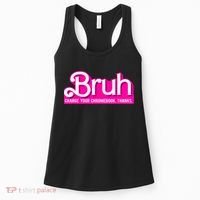 Bruh Charge Your Chromebook Thanks Pink Funny Teacher School Women's Tank Top thumb 0