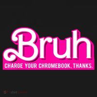 Bruh Charge Your Chromebook Thanks Pink Funny Teacher School Women's Tank Top thumb 5