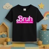 Bruh Charge Your Chromebook Thanks Pink Funny Teacher School Toddler T-Shirt thumb 3
