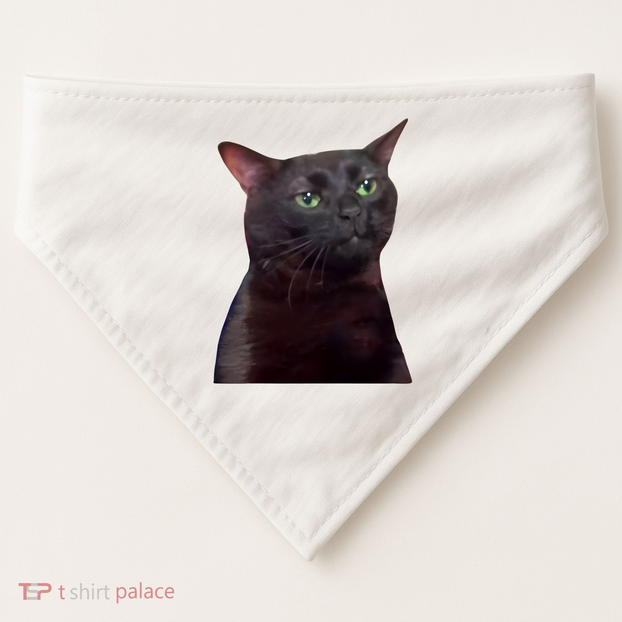 Black Cat Zoning Out USA-Made Doggie Bandana