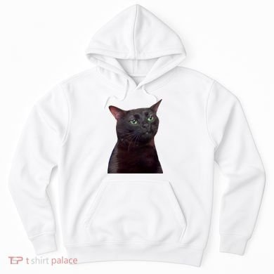 Black Cat Zoning Out Hoodie