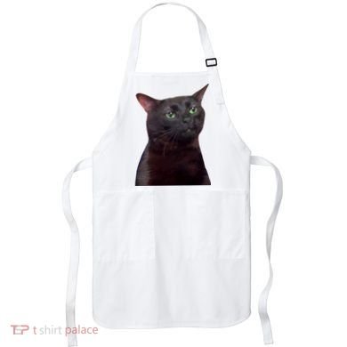 Black Cat Zoning Out Apron