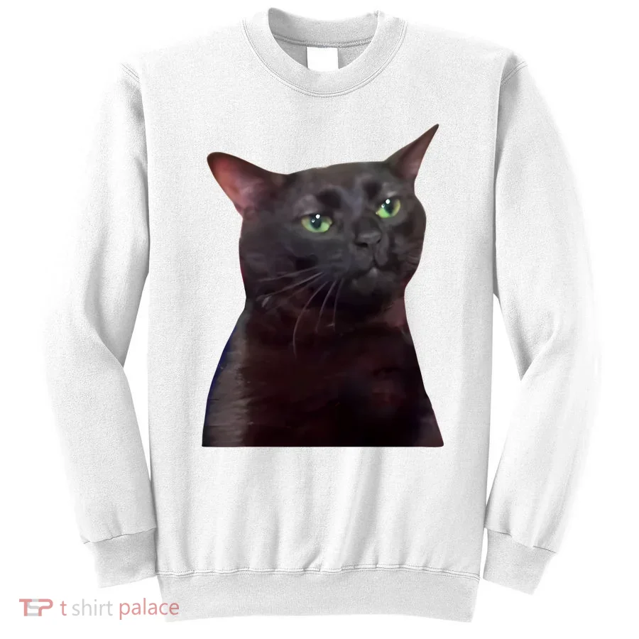 Black Cat Zoning Out Sweatshirt