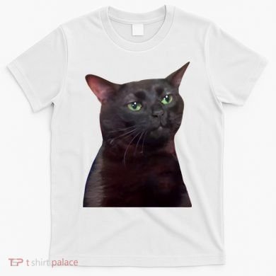 Black Cat Zoning Out T-Shirt
