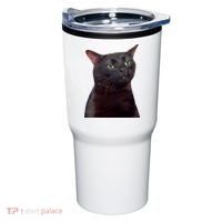 Black Cat Zoning Out Tumbler thumb 0