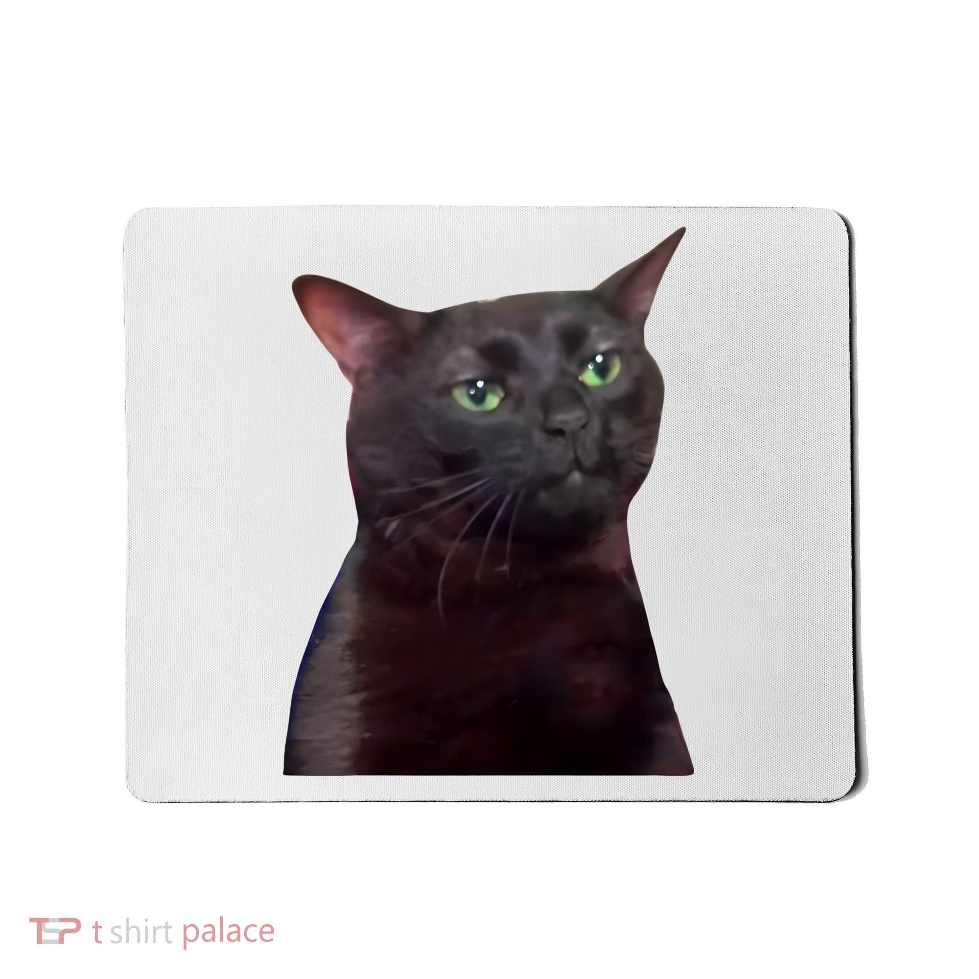 Black Cat Zoning Out Mousepad
