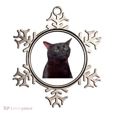 Black Cat Zoning Out Ornament
