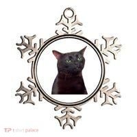 Black Cat Zoning Out Ornament thumb 0