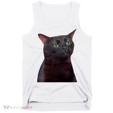Black Cat Zoning Out Tank Top