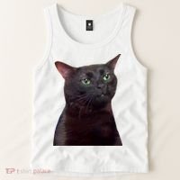 Black Cat Zoning Out Tank Top thumb 2