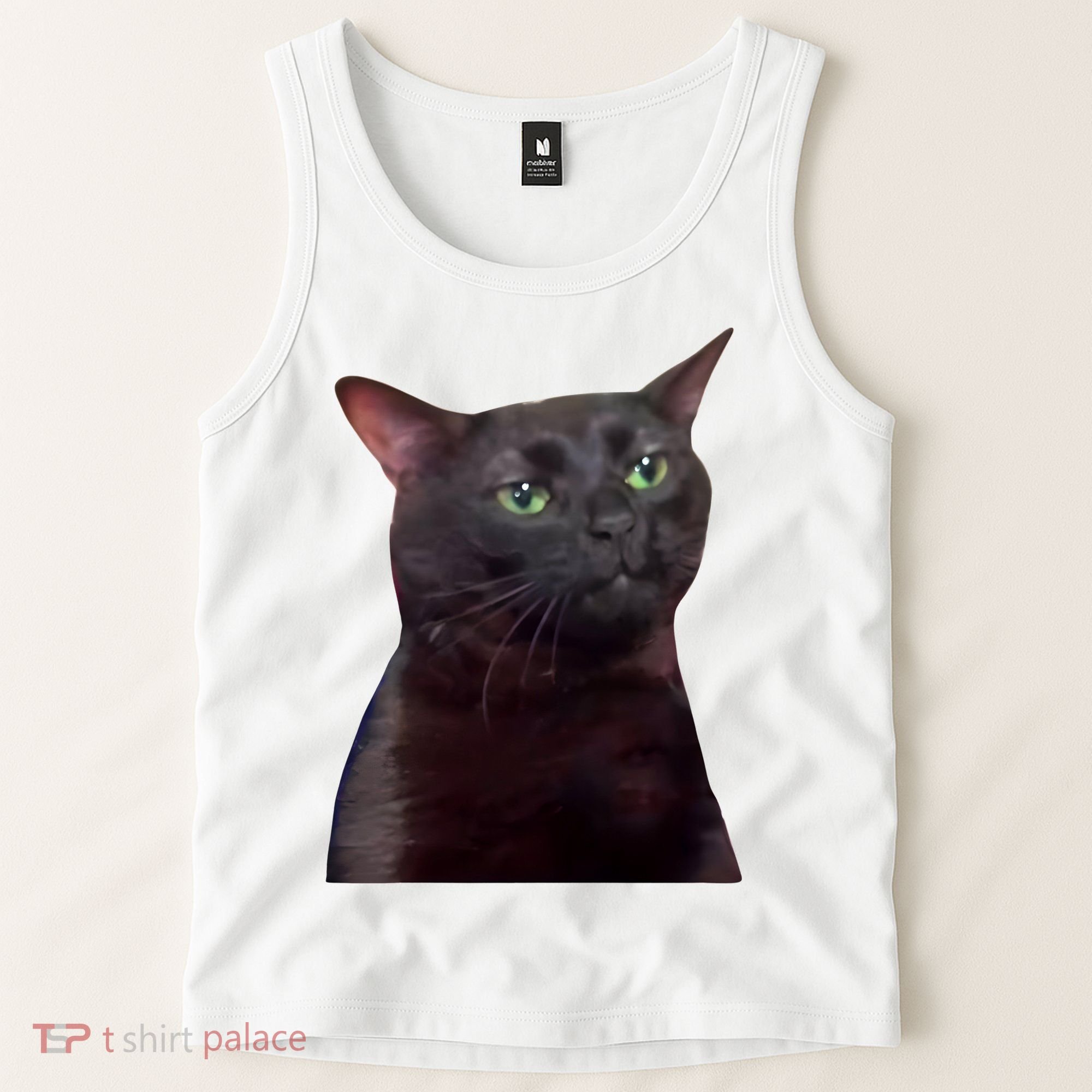 Black Cat Zoning Out Tank Top