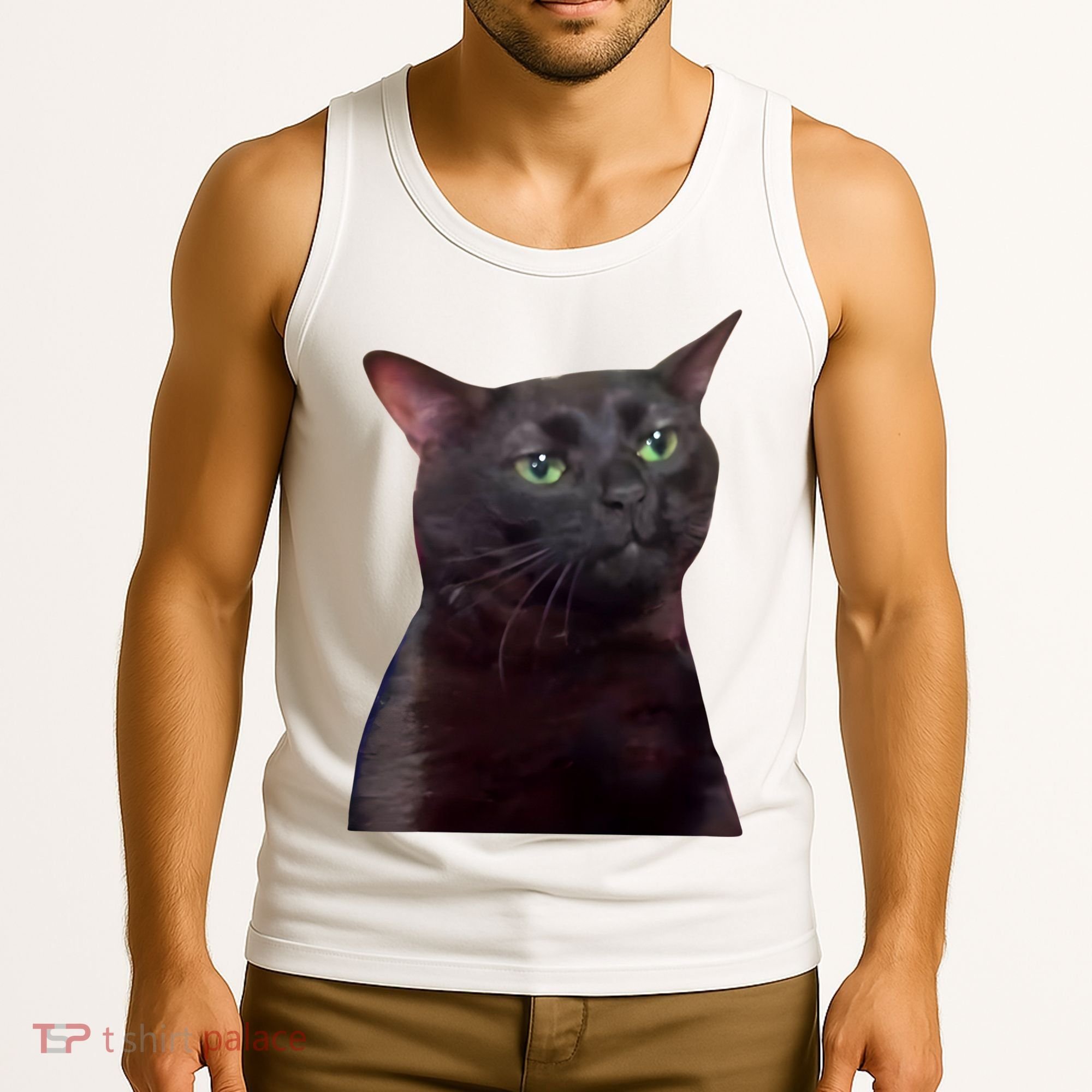 Black Cat Zoning Out Tank Top