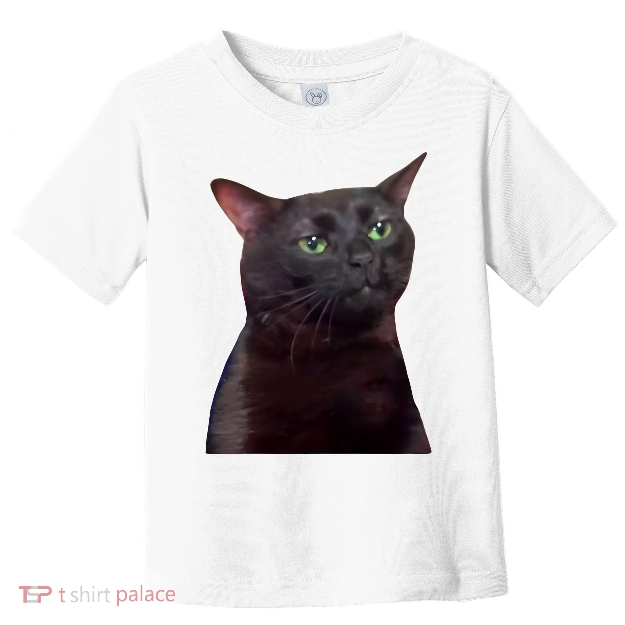 Black Cat Zoning Out Toddler T-Shirt
