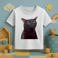 Black Cat Zoning Out Toddler T-Shirt thumb 3