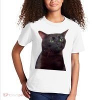 Black Cat Zoning Out Kids T-Shirt thumb 2