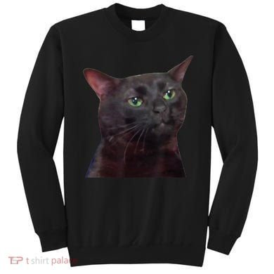 Black Cat Zoning Out Sweatshirt