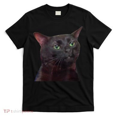 Black Cat Zoning Out T-Shirt