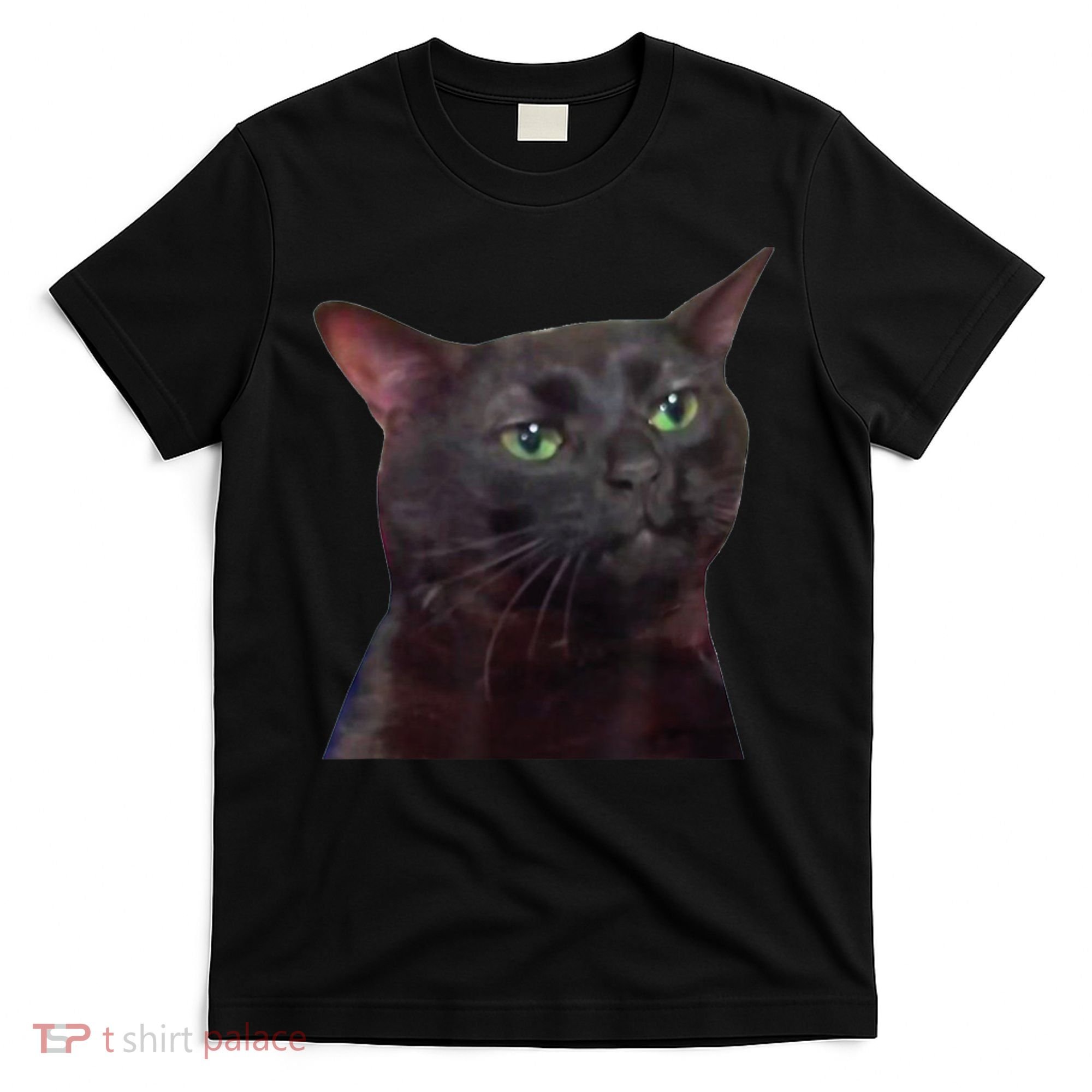 Black Cat Zoning Out T-Shirt