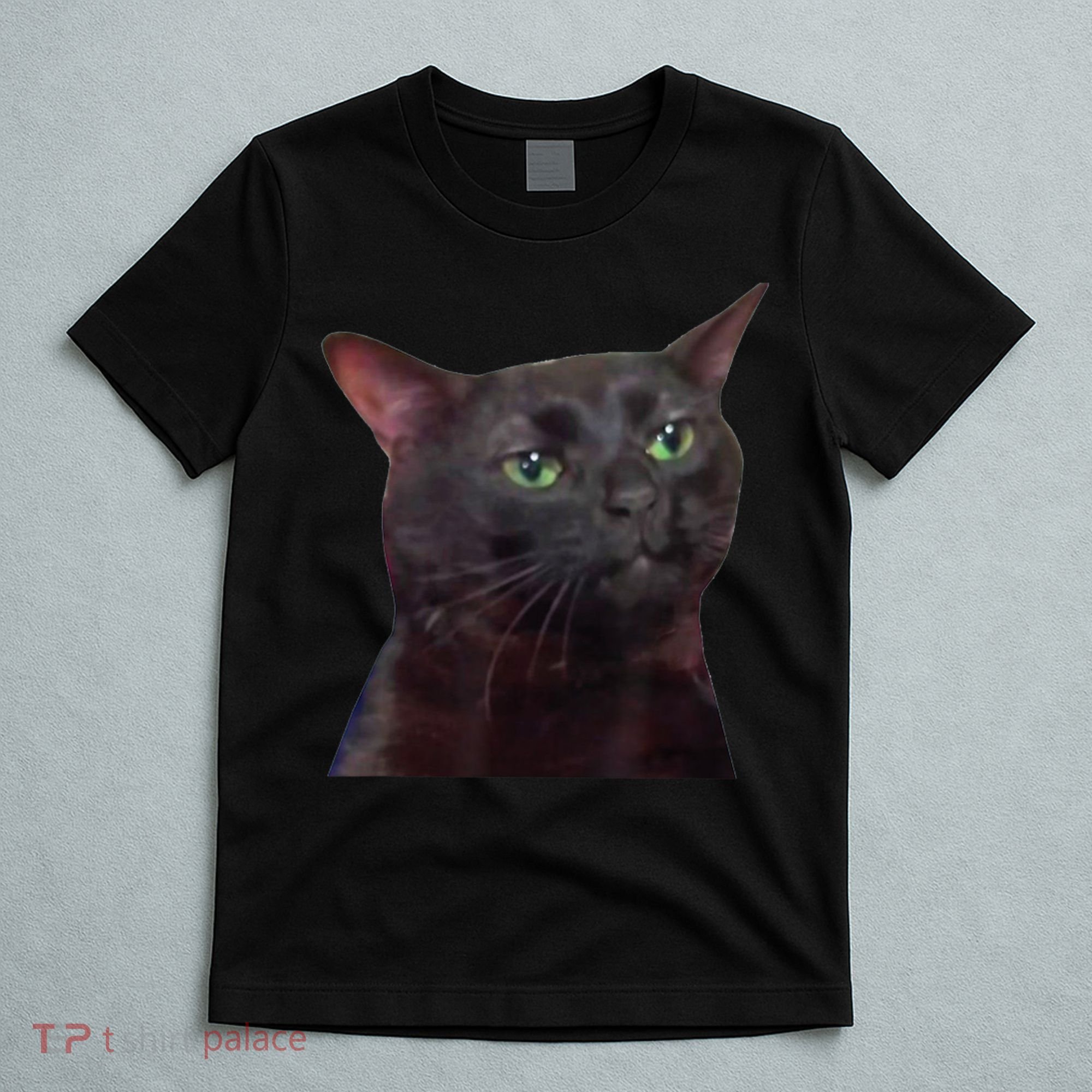 Black Cat Zoning Out T-Shirt