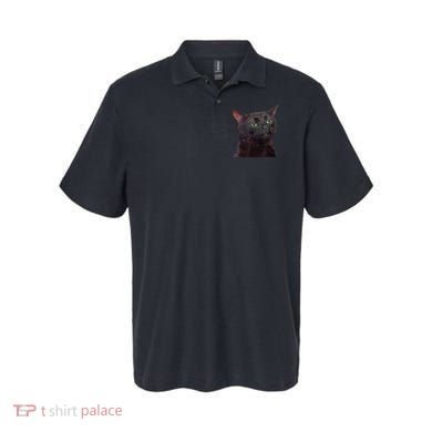 Black Cat Zoning Out Polo