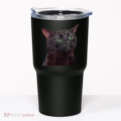 Black Cat Zoning Out Tumbler