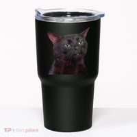 Black Cat Zoning Out Tumbler thumb 0