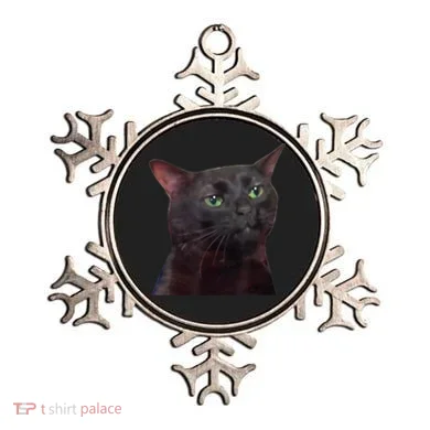 Black Cat Zoning Out Ornament