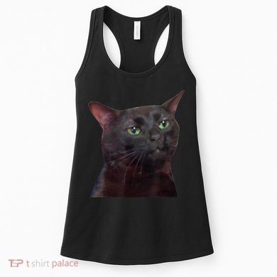 Black Cat Zoning Out Women's Tank Top