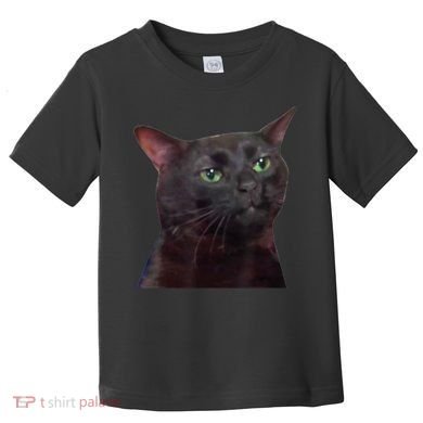 Black Cat Zoning Out Toddler T-Shirt