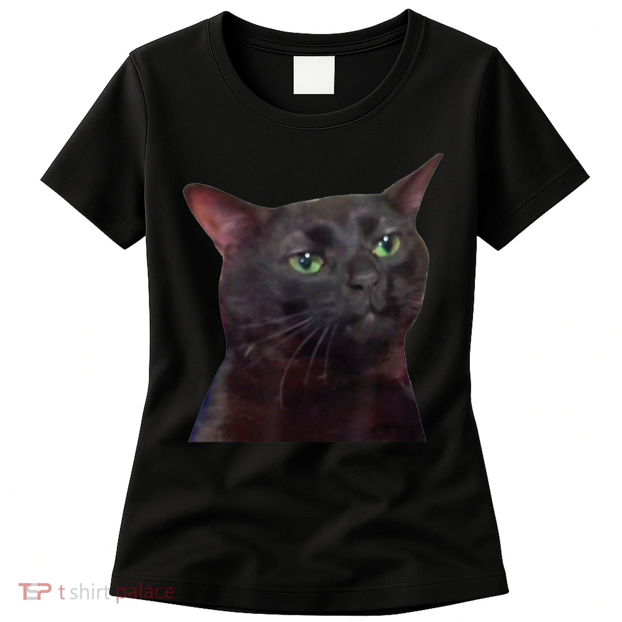 Black Cat Zoning Out Women's T-Shirt