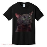 Black Cat Zoning Out Kids T-Shirt thumb 0