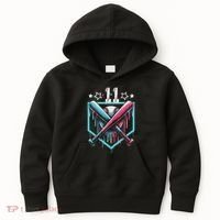 Baseball Drip 11th Birthday Number 11 11 Year Old Kids Hoodie thumb 0