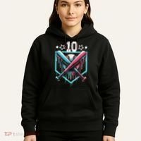Baseball Drip 10th Birthday Boy Number 10 10 Year Old  Hoodie thumb 5