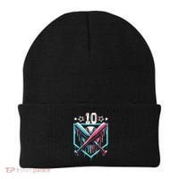 Baseball Drip 10th Birthday Boy Number 10 10 Year Old  Beanie thumb 0