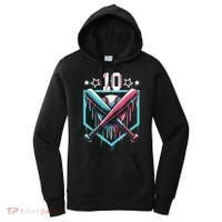Baseball Drip 10th Birthday Boy Number 10 10 Year Old  Women's Hoodie thumb 0