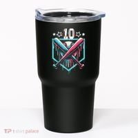 Baseball Drip 10th Birthday Boy Number 10 10 Year Old  Tumbler thumb 0